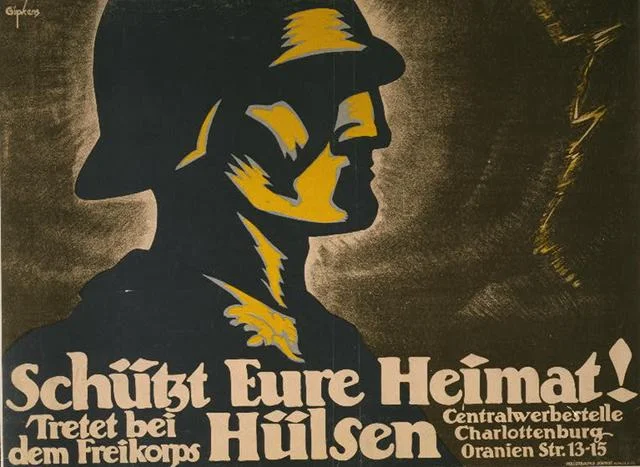 Rok 1918. Plakat rekrutacyjny niemieckiej armii