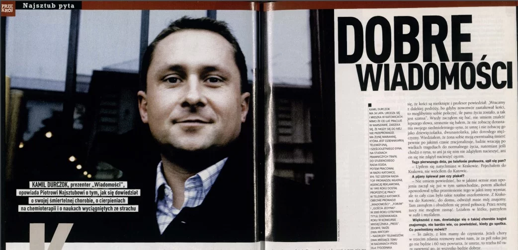 Kamil Durczok w wywiadzie dla Piotra Najsztuba w Przekroju, 2003