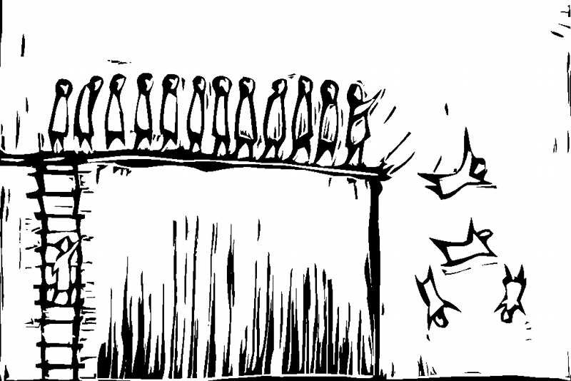 Przyszłość młodych lemingów rysuje się w czarnych kolorach.