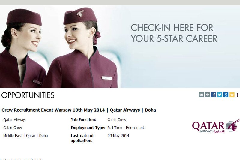 Praca stewardessy w liniach lotniczych Qatar Airways wcale nie jest tak wspaniała, jak może się wydawać. "Więzienie" - mówią pracownicy