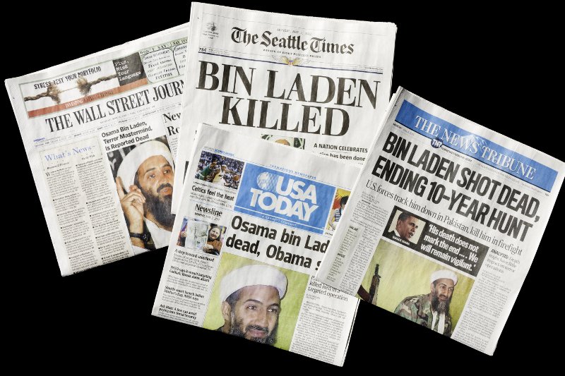 Wiadomość o śmierci Osamy bin Ladena była "jedynką" wszystkich gazet na świecie.