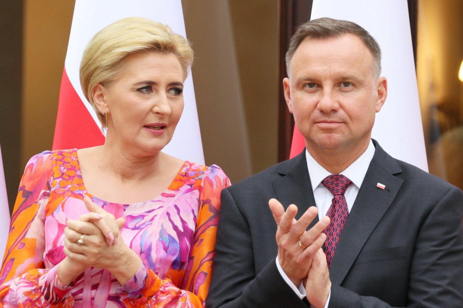 Andrzej Duda z żoną.