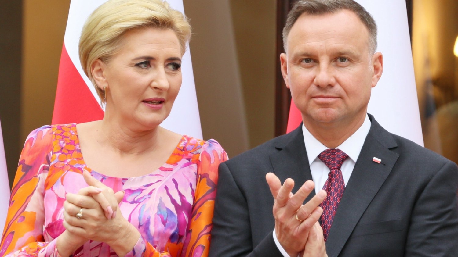 Andrzej Duda z żoną.