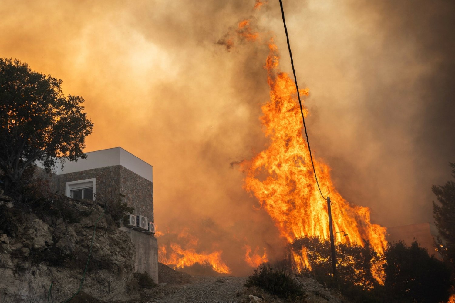 Pożary w Grecji. Zdjęcie ilustracyjne.