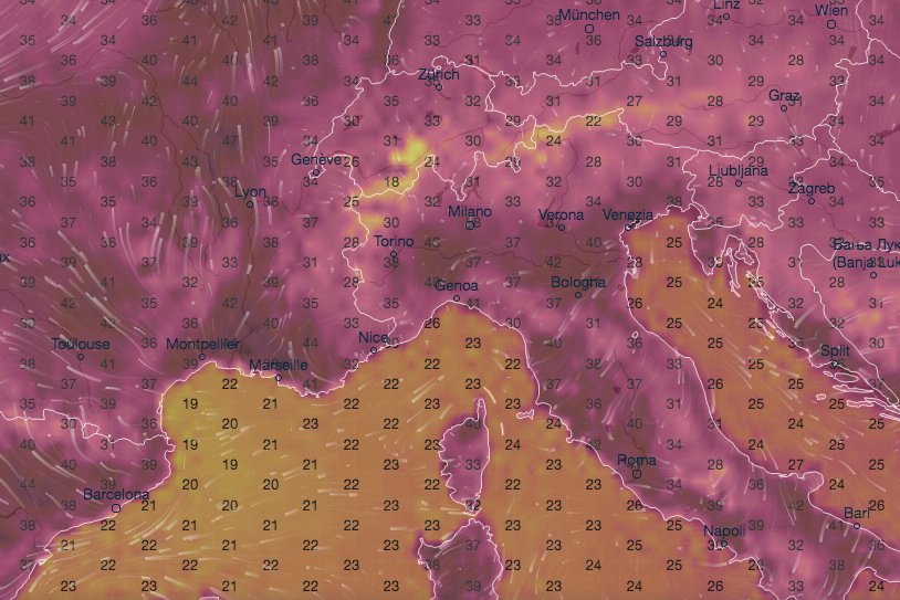 W północnej części Włoch w najbliższych dniach będzie nieprawdopodobnie gorąco.