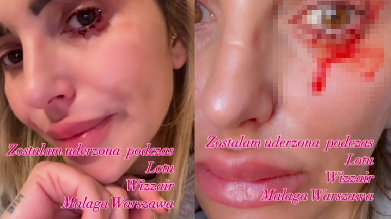 Monika Goździalska opowiedziała, że "została pobita w samolocie".