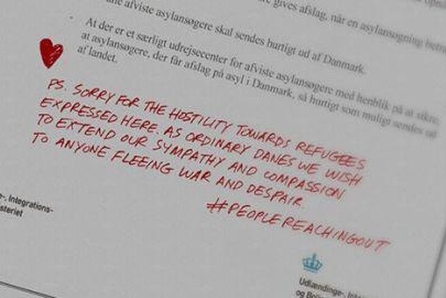 Fragment listu Duńczyków, umieszczony w libańskiej prasie