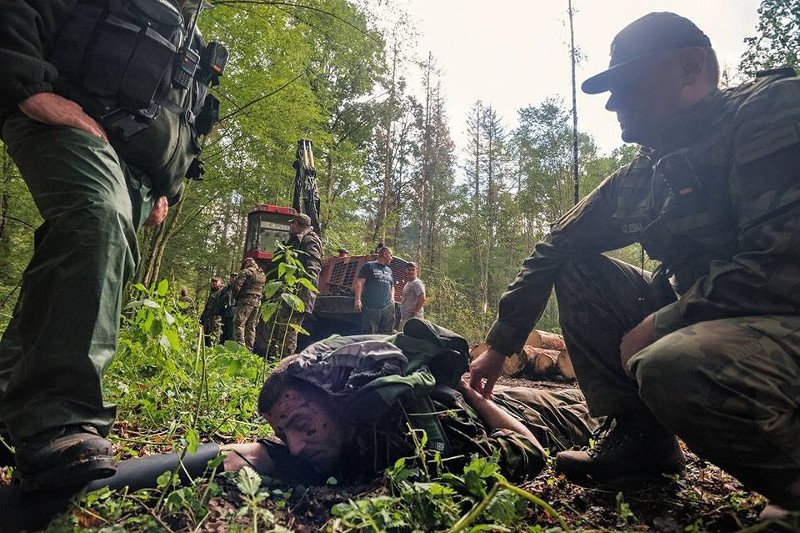 Tym razem interwencja Straży Leśnej skończyła się odwiezieniem jednego z ekologów do szpitala.