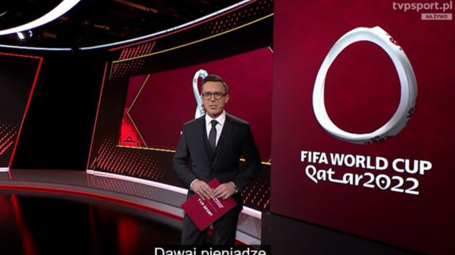 TVP Sport zaliczyło poważną wpadkę podczas otwarcia MŚ w Katarze. TVP Sport zaliczyło poważną wpadkę podczas otwarcia MŚ w Katarze.