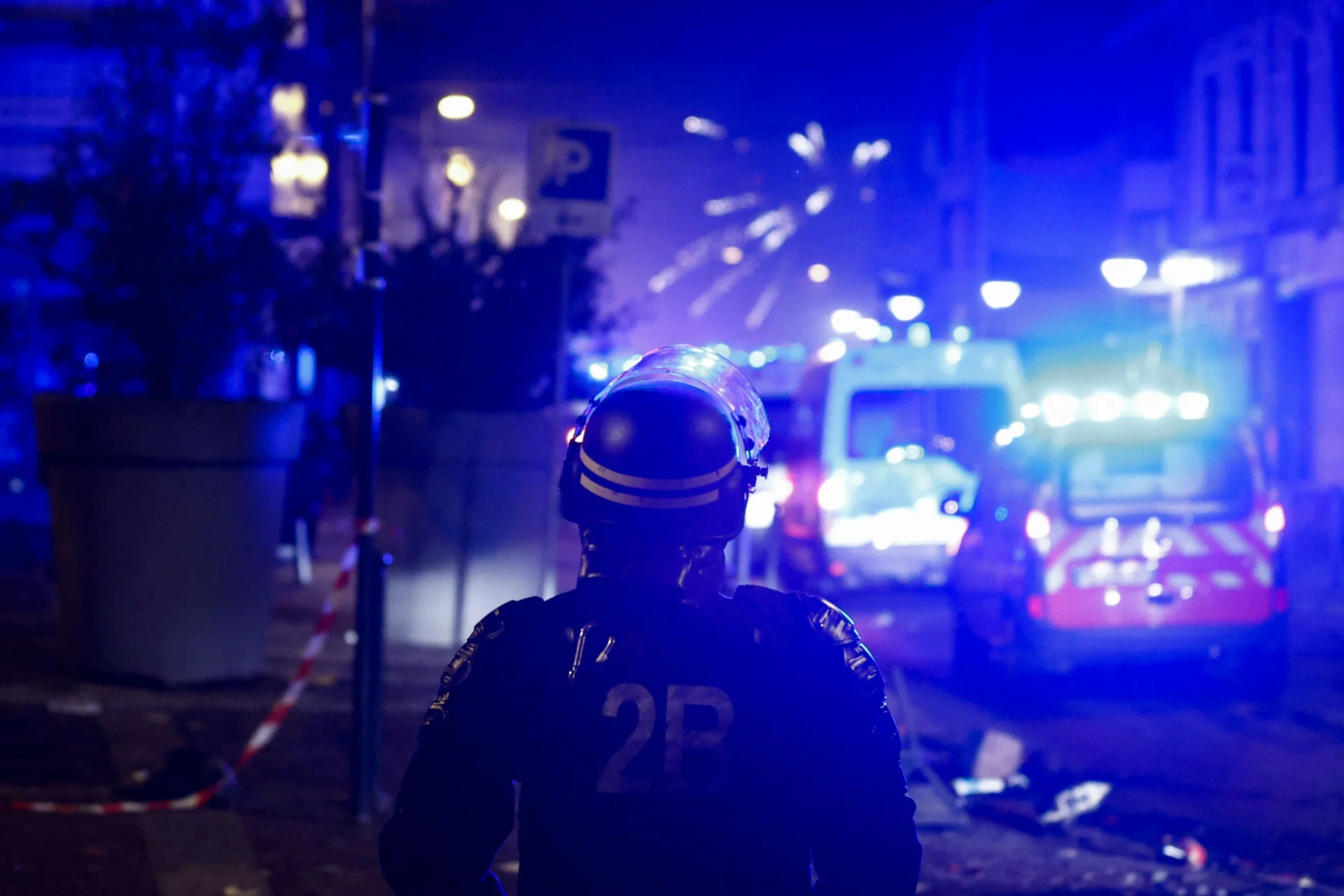 Chaos i zniszczenie podczas protestów w Marsylii.