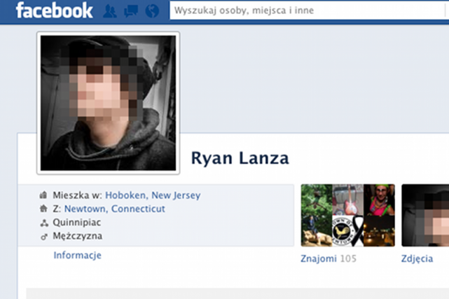 Ryan Lanza został fałszywie uznany za sprawcę masakry.