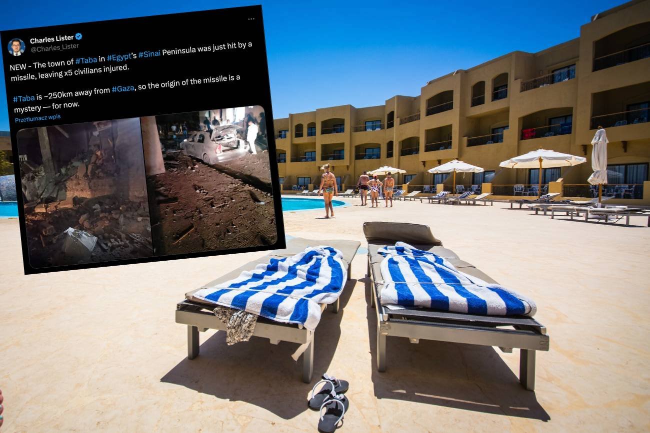 Rakieta spadła na turystyczny kurort. Nie wiadomo, kto ją wystrzelił