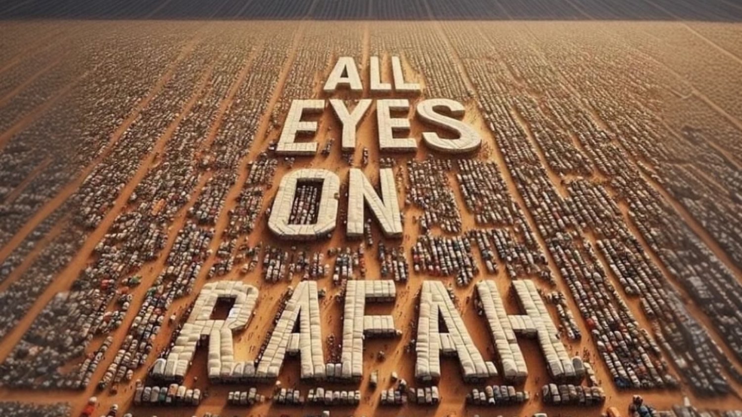 Mocna odpowiedź na "All eyes on Rafah". Zmieniono jedno słowo.