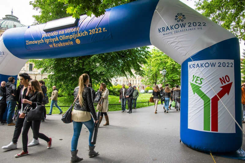 Mieszkańcy Krakowa nie chcą Zimowych Igrzysk Olimpijskich w 2022 roku.