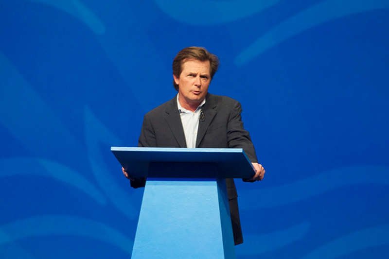 Michael J. Fox podczas konferencji Lotusphere 2012 w styczniu tego roku