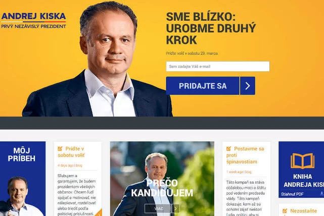 Tak prezentuje się Andrej Kiska - obywatelski kandydat, który pokonał premiera Słowacji