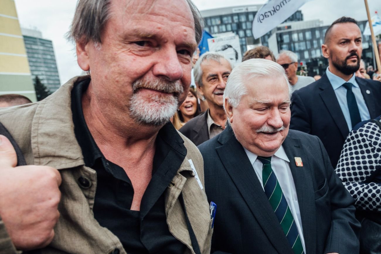 Chris Niedenthal z Lechem Wałęsą