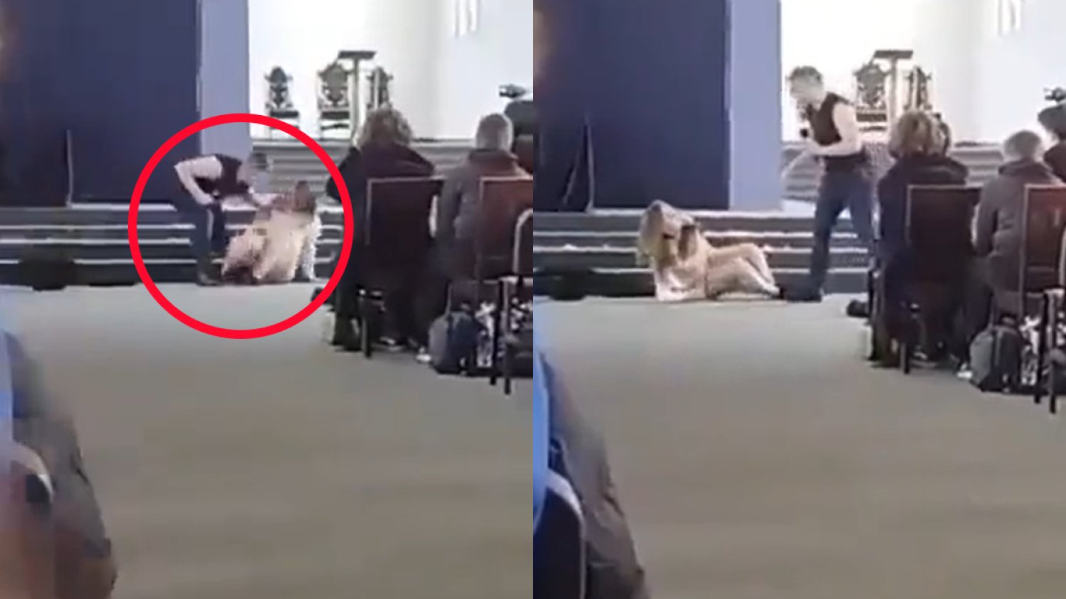 Sceny z rekolekcji w kościele w Toruniu obiegły polski internet.
