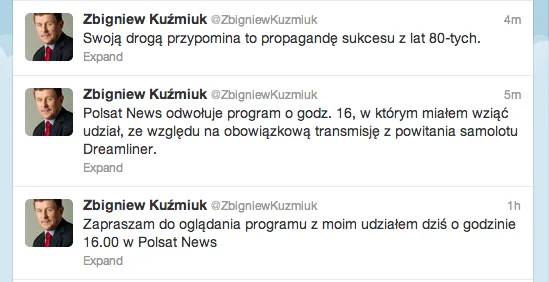 Polsat News odwołał rozmowę z powodu Dreamlinera