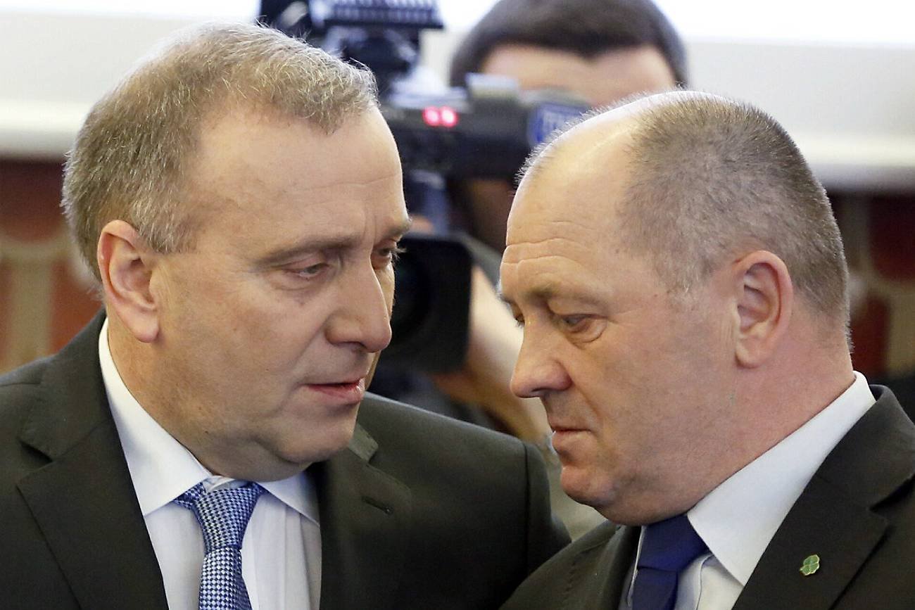 Grzegorz Schetyna z KO i Marek Sawicki z PSL