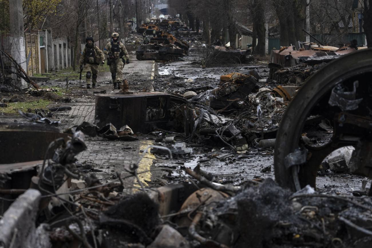 Egzekucja Rosjan pod Kijowem. "The Times" nie opublikował nagrań