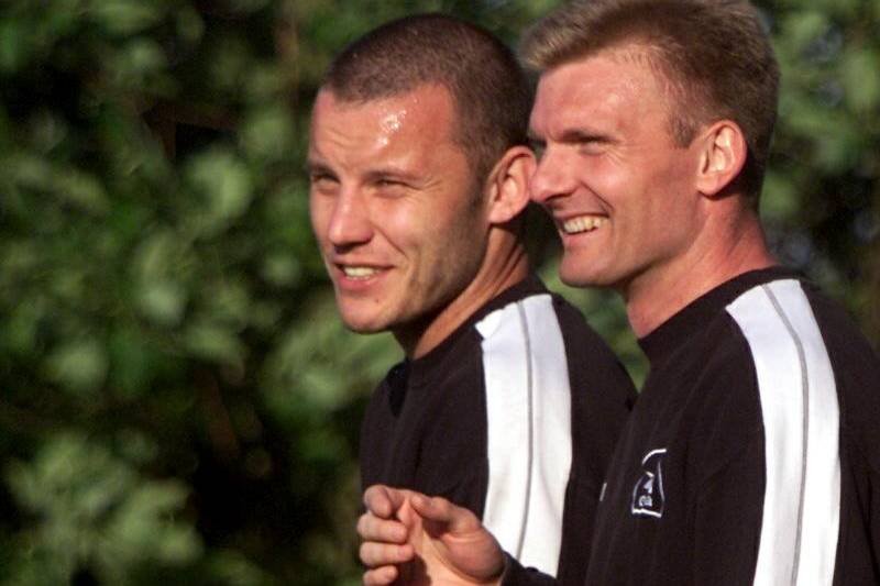 Andrzej Juskowiak (z prawej) to kolega z boiska nowego trenera Sportingu