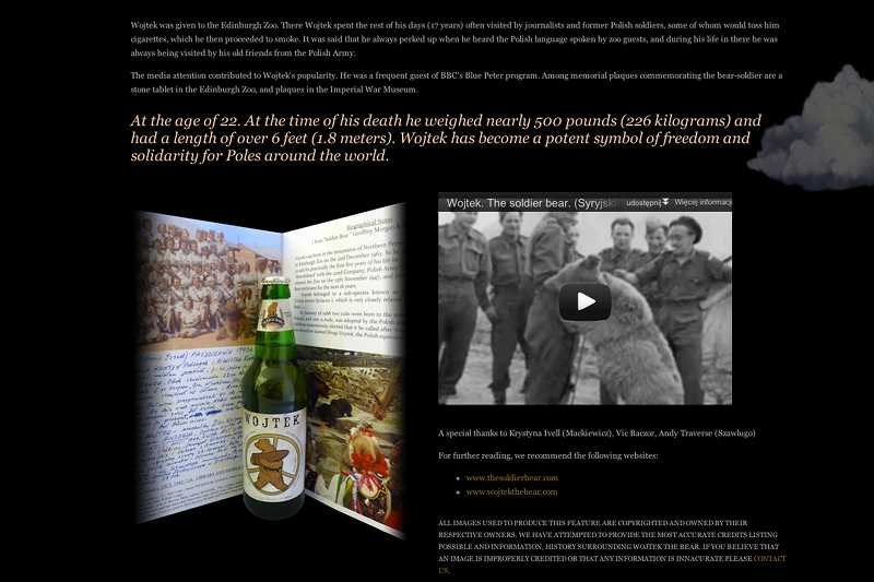 Screen ze strony browaru Beartown