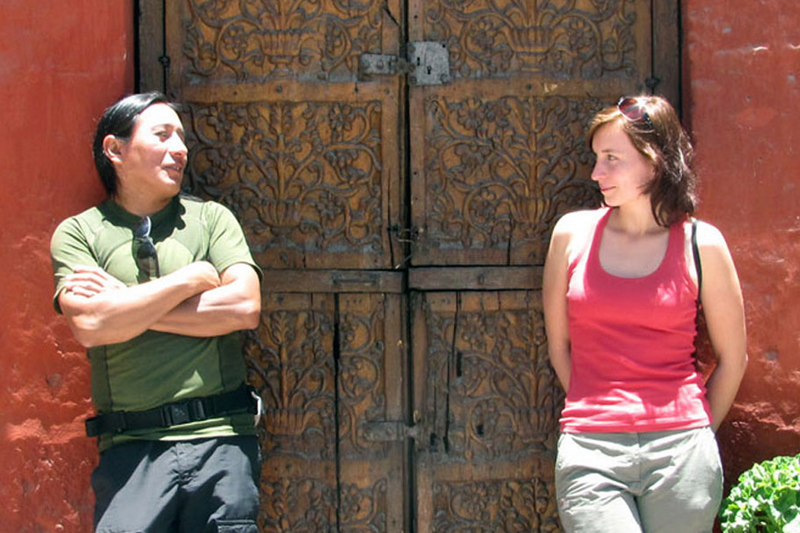 Ela Kurzawińska ze swoim wspólnikiem Chaskim.