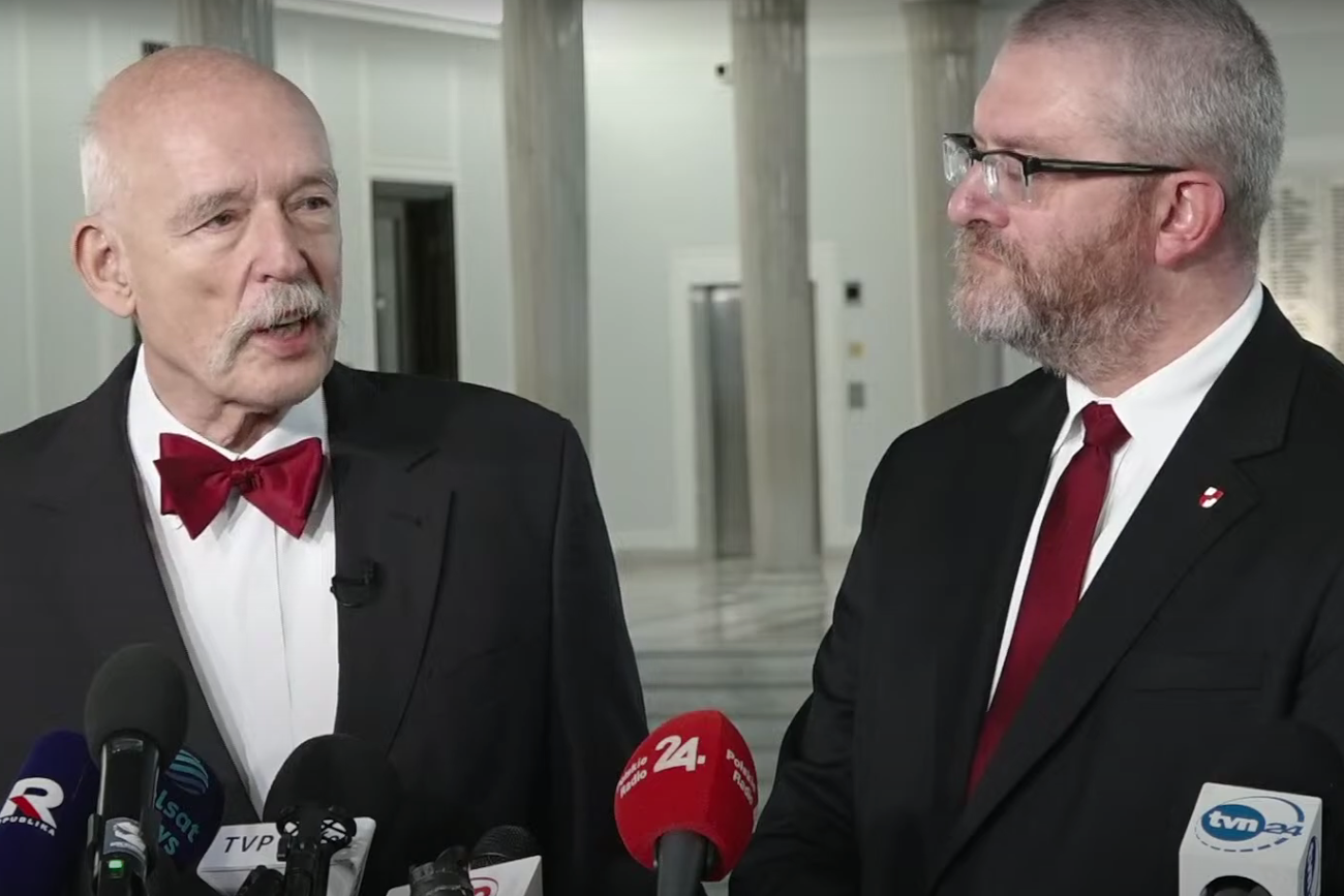 Janusz Korwin-Mikke i Grzegorz Braun