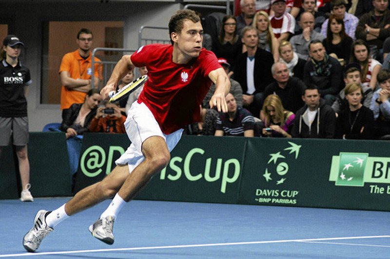 Jerzy Janowicz na Wimbledonie.