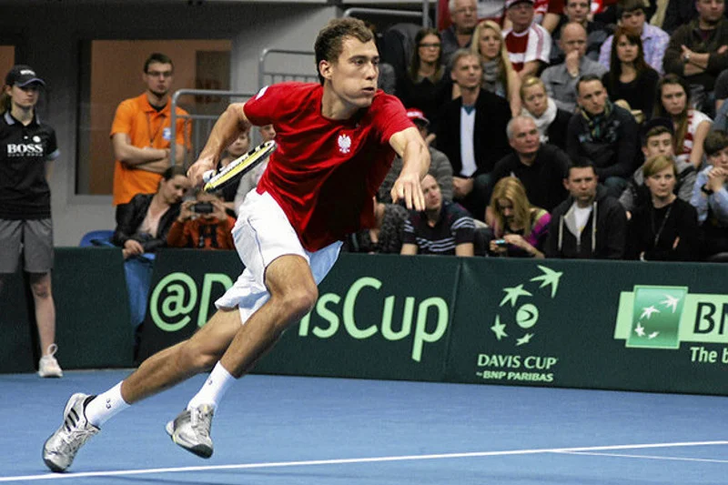 Jerzy Janowicz na Wimbledonie.
