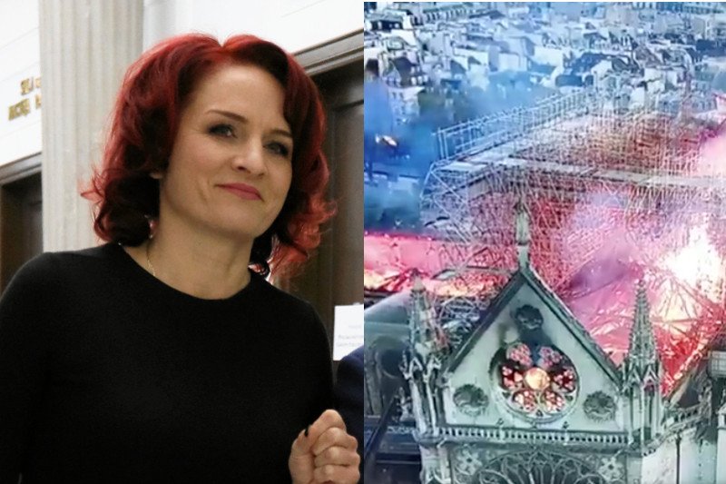 Bernadetta Krynicka z PiS o pożarze Katedry Notre Dame.