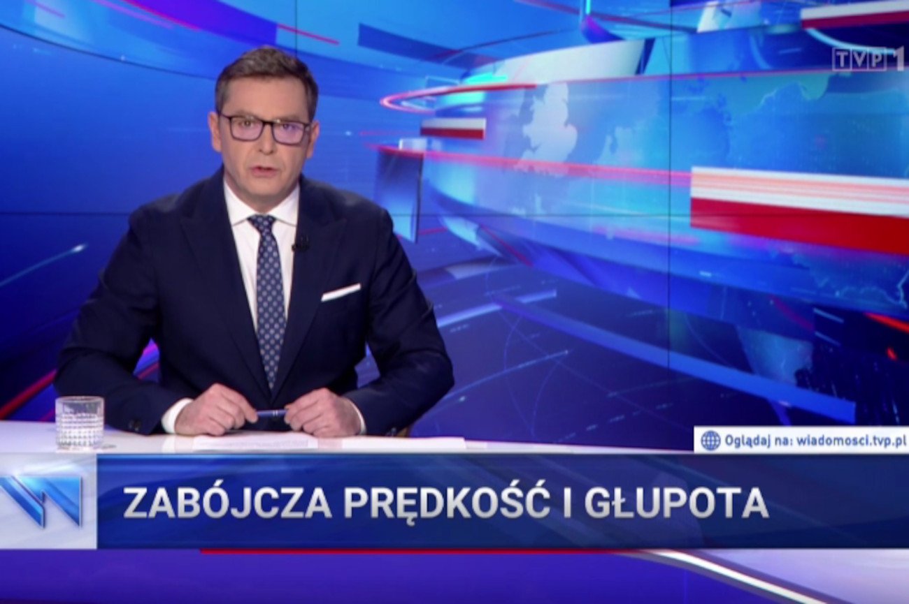 "Wiadomości" TVP o Tusku.