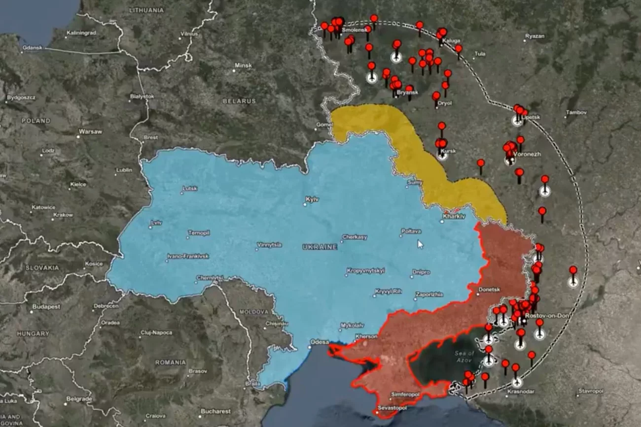 To tutaj może uderzyć Ukraina rakietami z USA. Pokazano dokładną mapę celów.