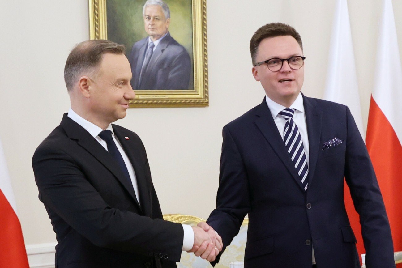 Szymon Hołownia spotkał się w piątek z Andrzejem Dudą