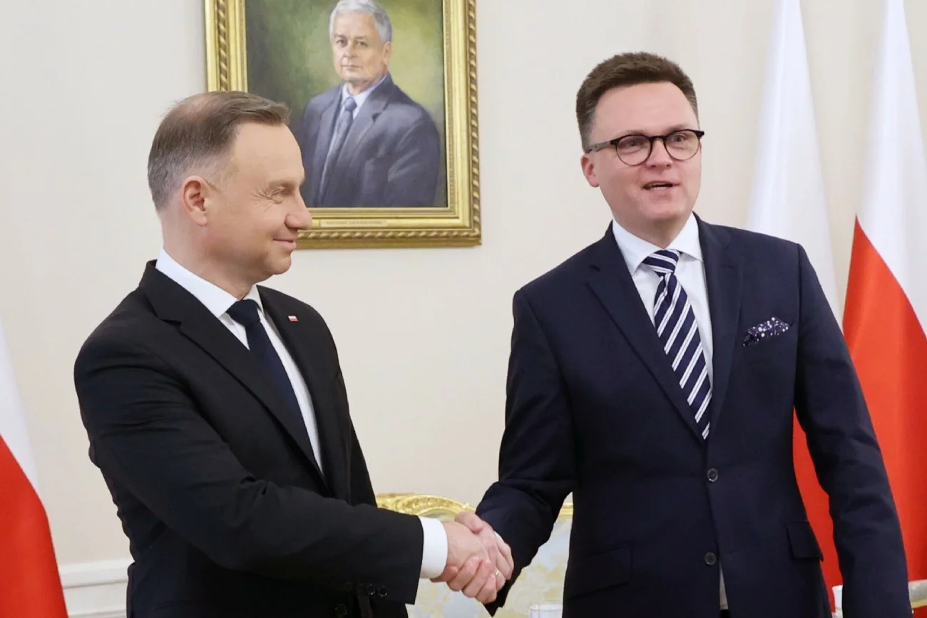 Szymon Hołownia spotkał się w piątek z Andrzejem Dudą
