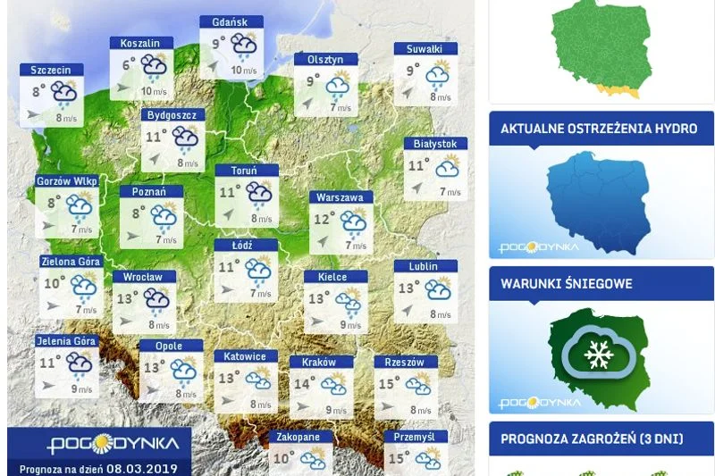 Tak będzie wyglądała pogoda w Dzień Kobiet.