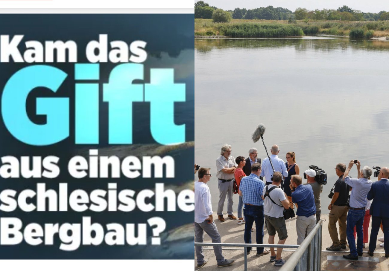 Już także główne media w Niemczech pytają o przyczyny katastrofy ekologicznej na Odrze.