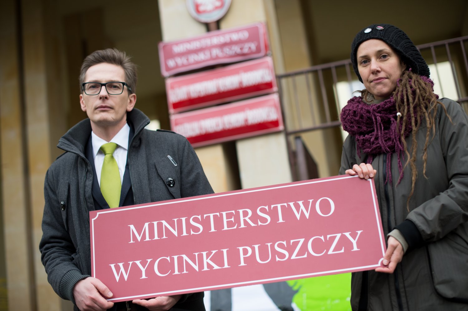 Happening Greenpeace pod Ministerstwem Środowiska