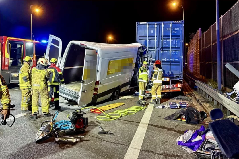 Wypadek pod Konotopą. Zginęło 5 osób.