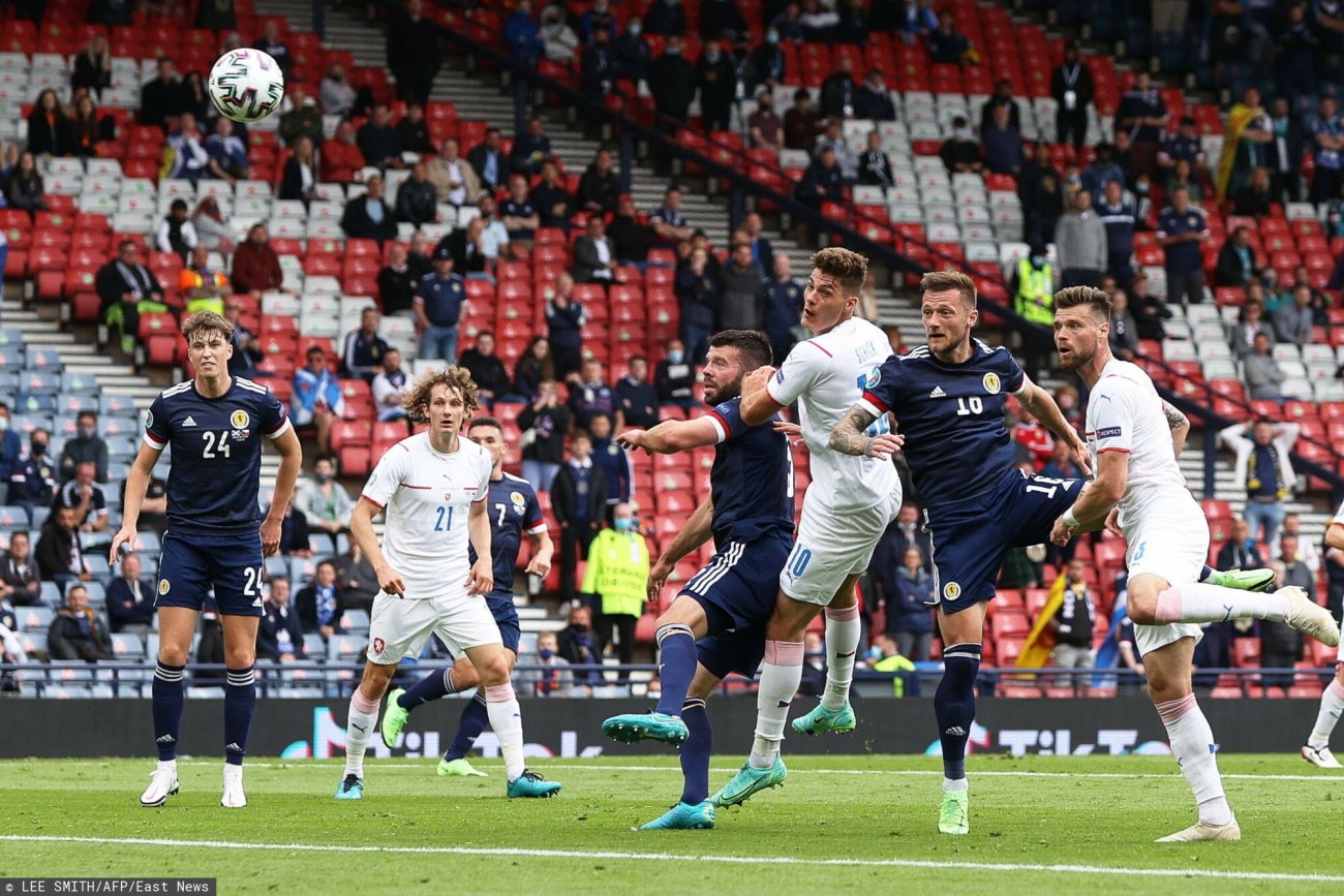 Patrick Schick dwa razy trafił do bramki Szkotów i dał triumf Czechom w Glasgow