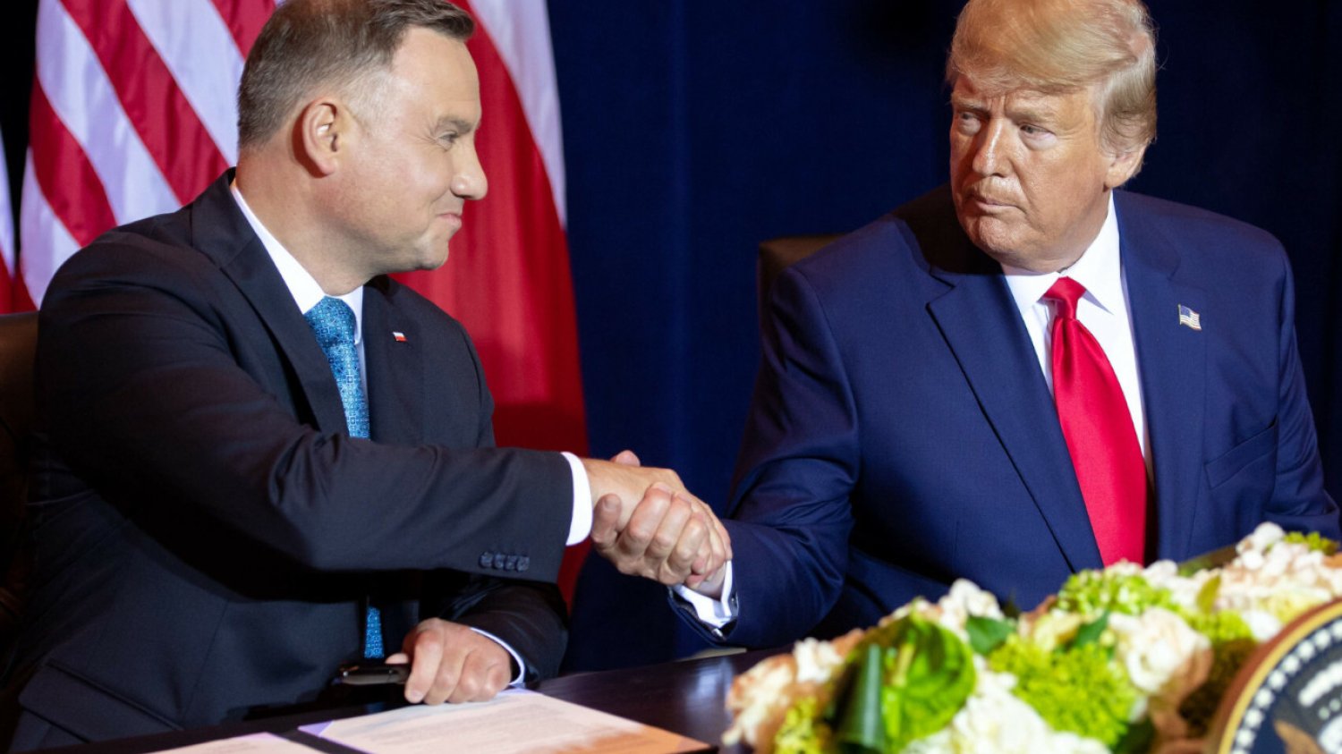 Andrzej Duda i Donald Trump