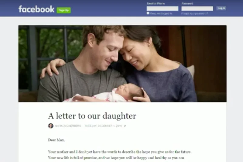 Twórca Facebooka został ojcem. Stworzył też nową fundację, na którą przekazał 99 proc. swoich udziałów w firmie.