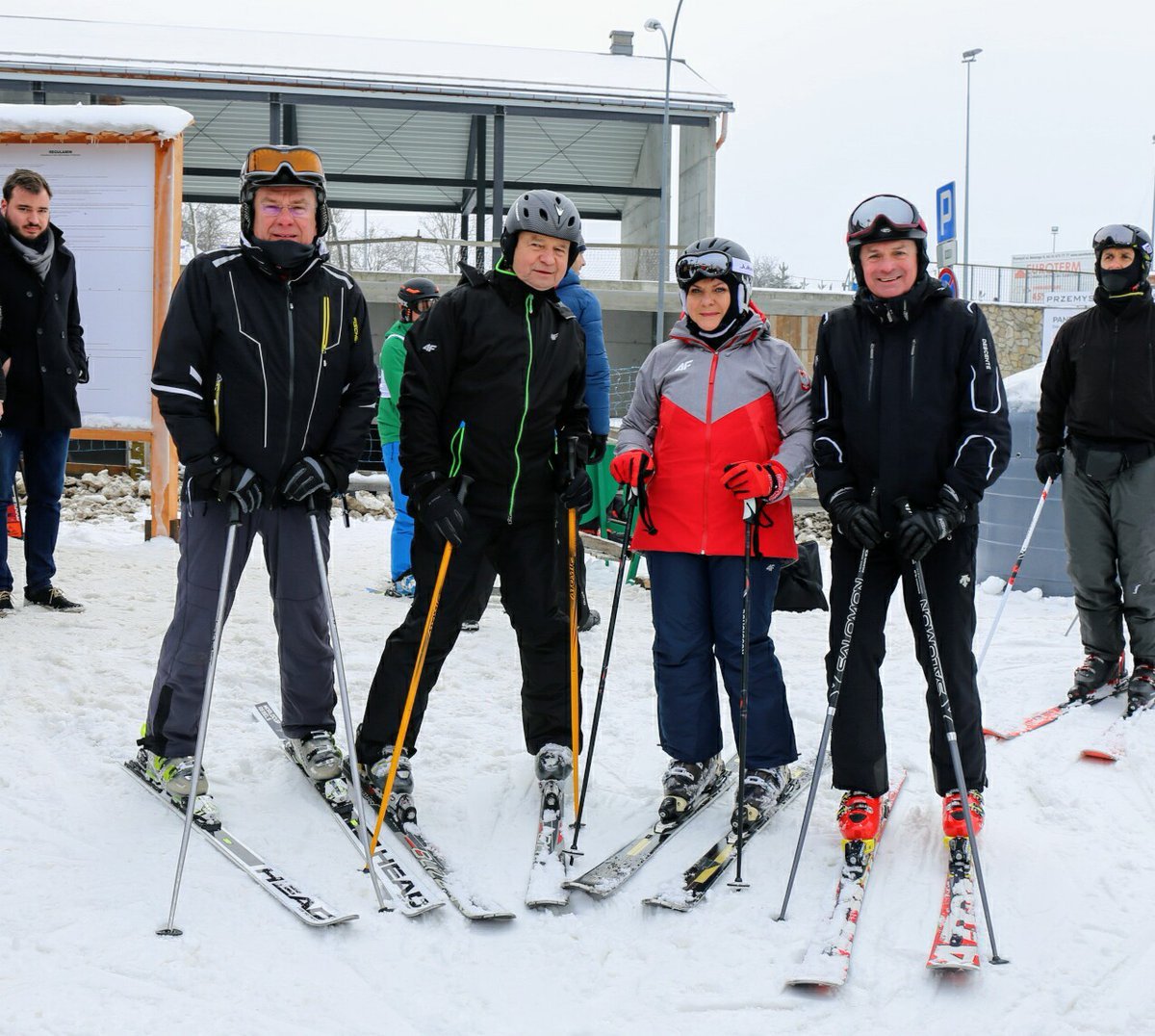 Premier Beata Szydło szusowała dziś na nartach w Przemyślu.
