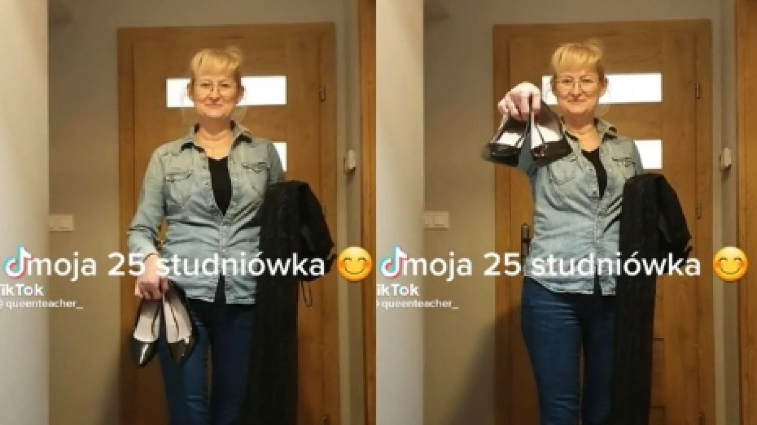 Polonistka pokazała, jak ubrała się na studniówkę.