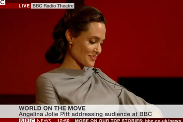 Angelina Jolie uśmiechnęła się słysząc pytanie 12-letniej Polki.