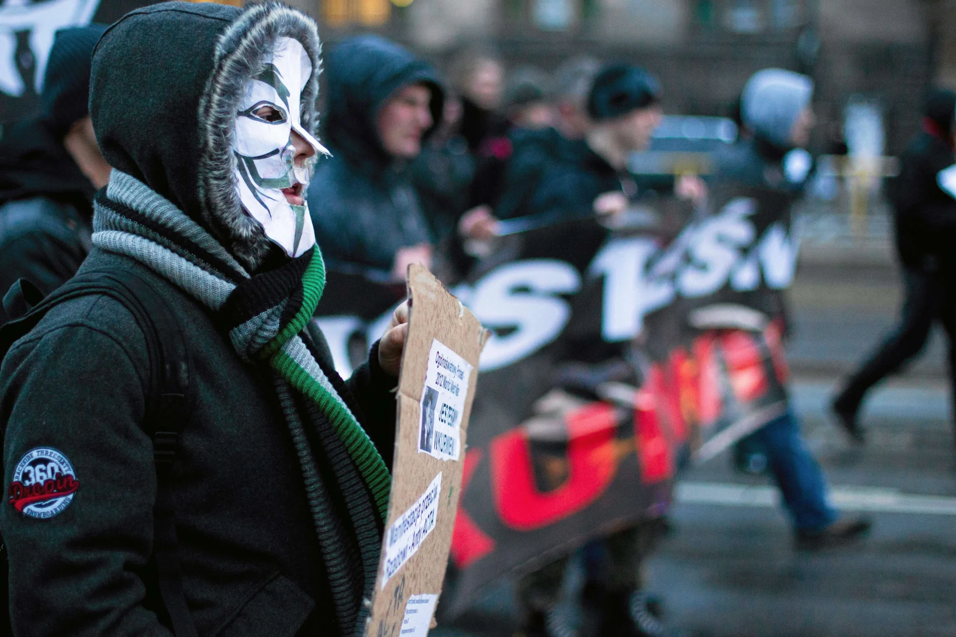 Jedna z polskich manifestacji przeciwko ACTA
