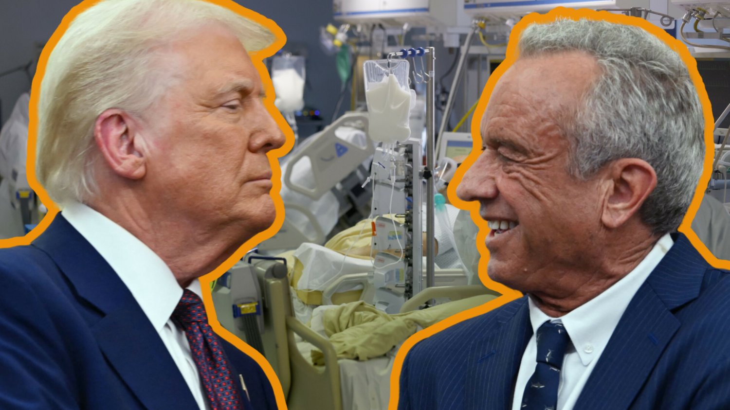 Prezydent Donald Trump i Robert Kennedy Jr, szef Departamentu Zdrowia i Opieki Społecznej USA. Prezydent Donald Trump i Robert Kennedy Jr, szef Departamentu Zdrowia i Opieki Społecznej USA.