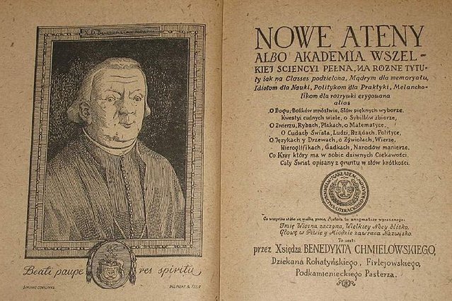 Ksiądz Benedykt Chmielowski – autor pierwszej polskiej encyklopedii powszechnej