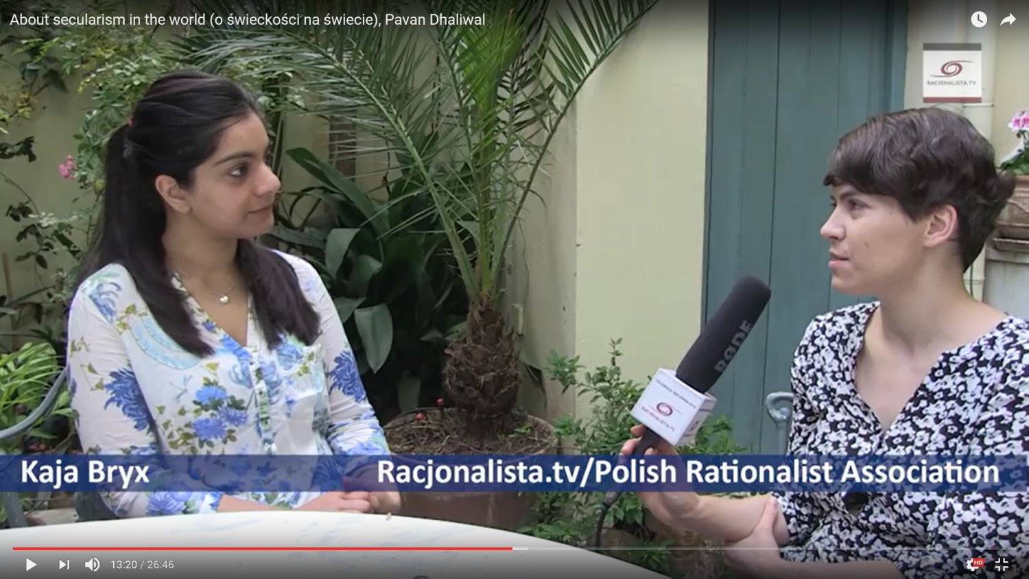 Pavan Dhaliwal z Brytyjskich Humanistów rozmawia z redaktorką Racjonalista.tv Kają Bryx o świeckości